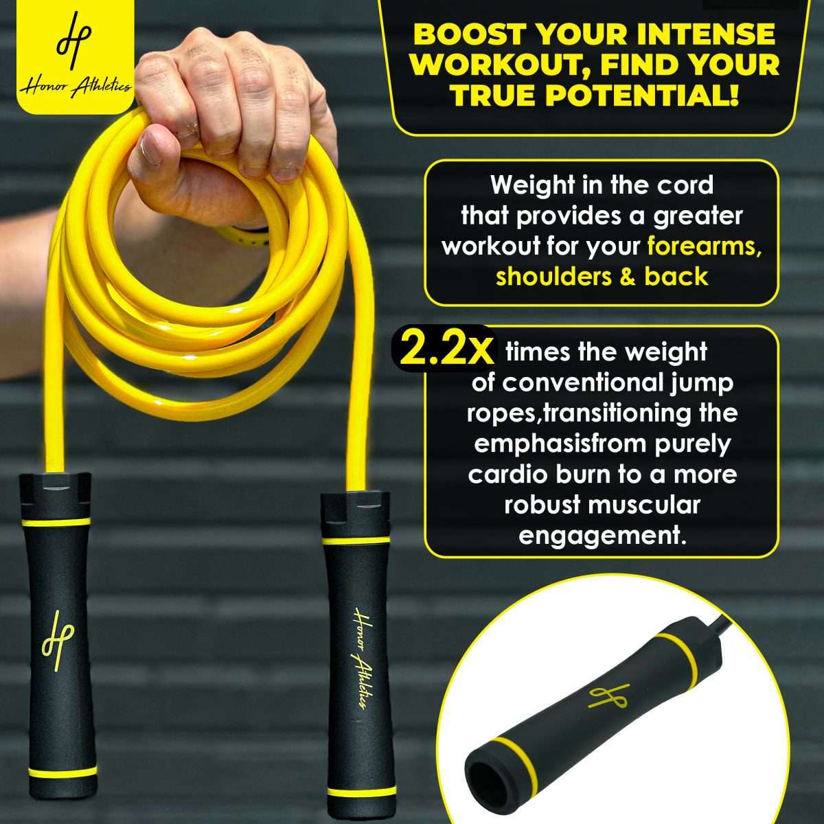 Weighted jump rope