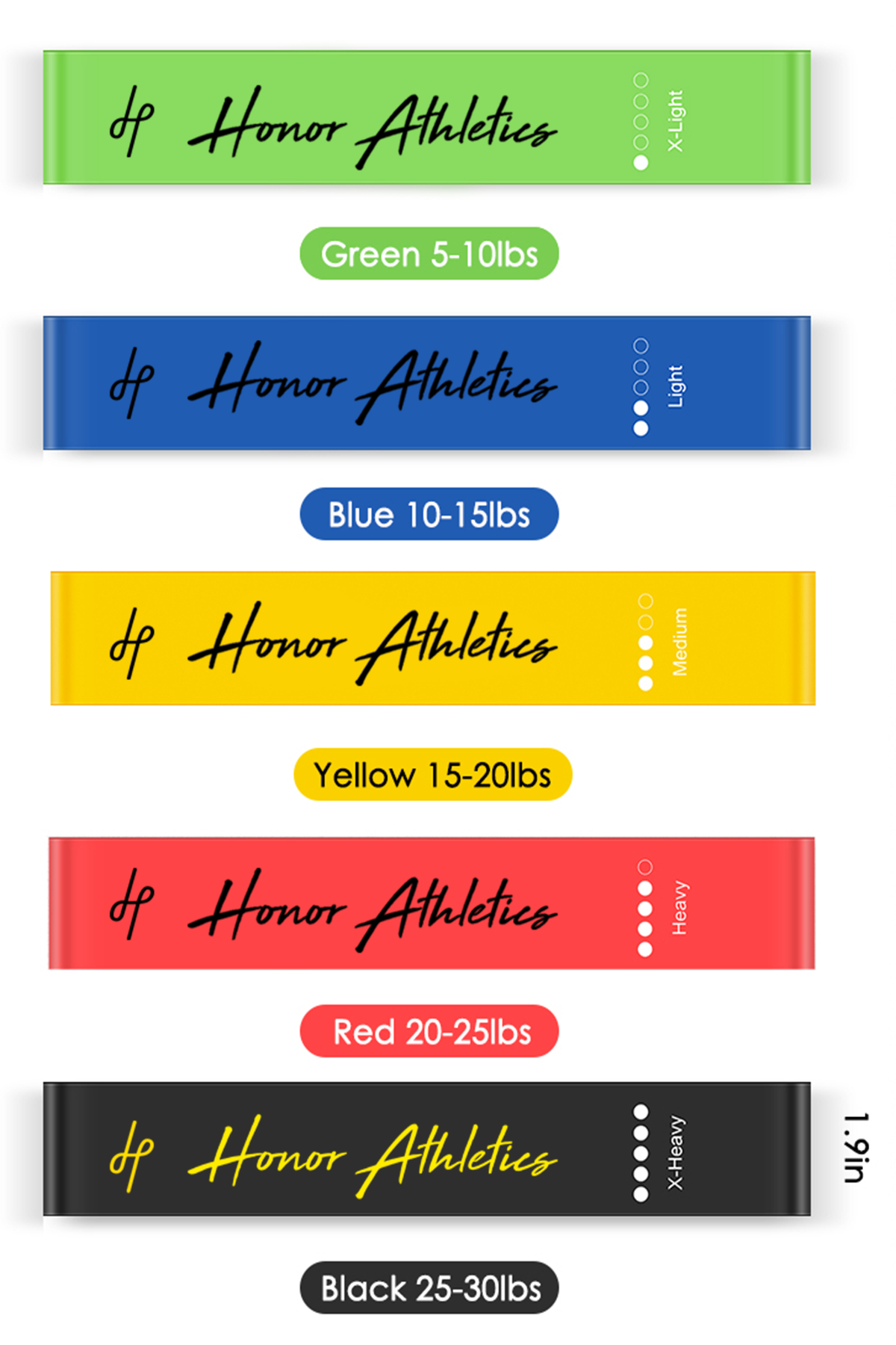 Honor Athletics Loop Resistance Bands