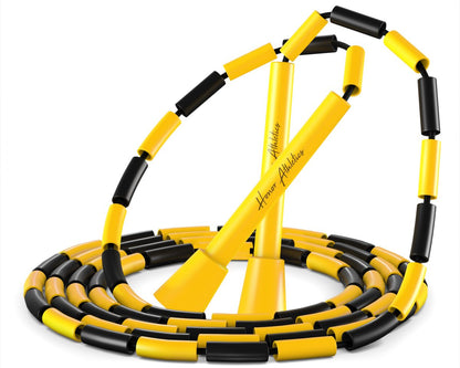 Honor Athletics - Beaded Jump Rope Black and Yellow ropes