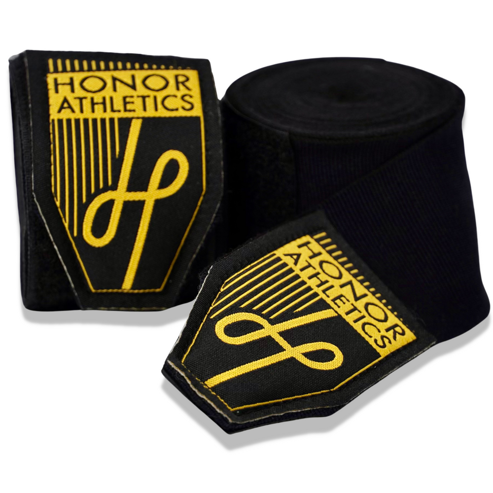 Premium Boxing Wraps 180 Inches, 4.5M Black - Black