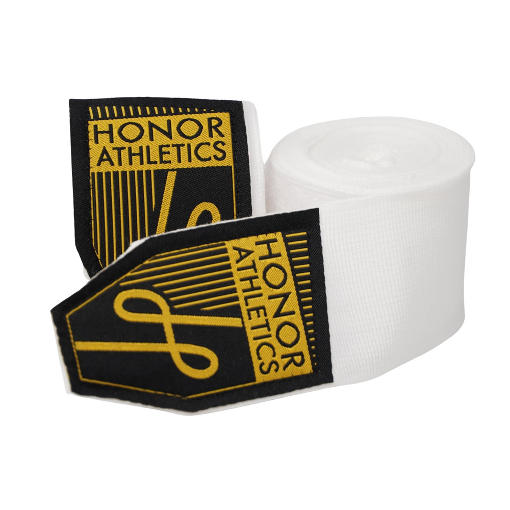 Premium Boxing Wraps 180 Inches, 4.5M Black - White