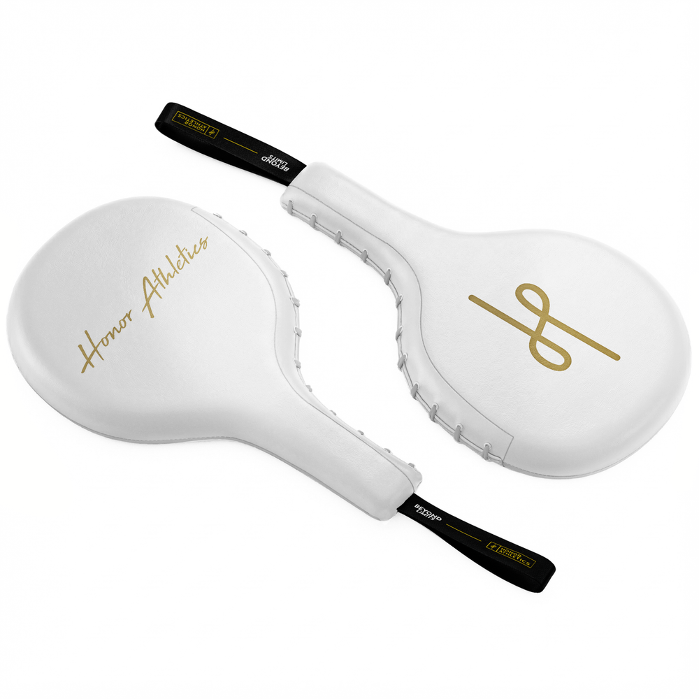 Professional Boxing and MMA Punching Paddles - White
